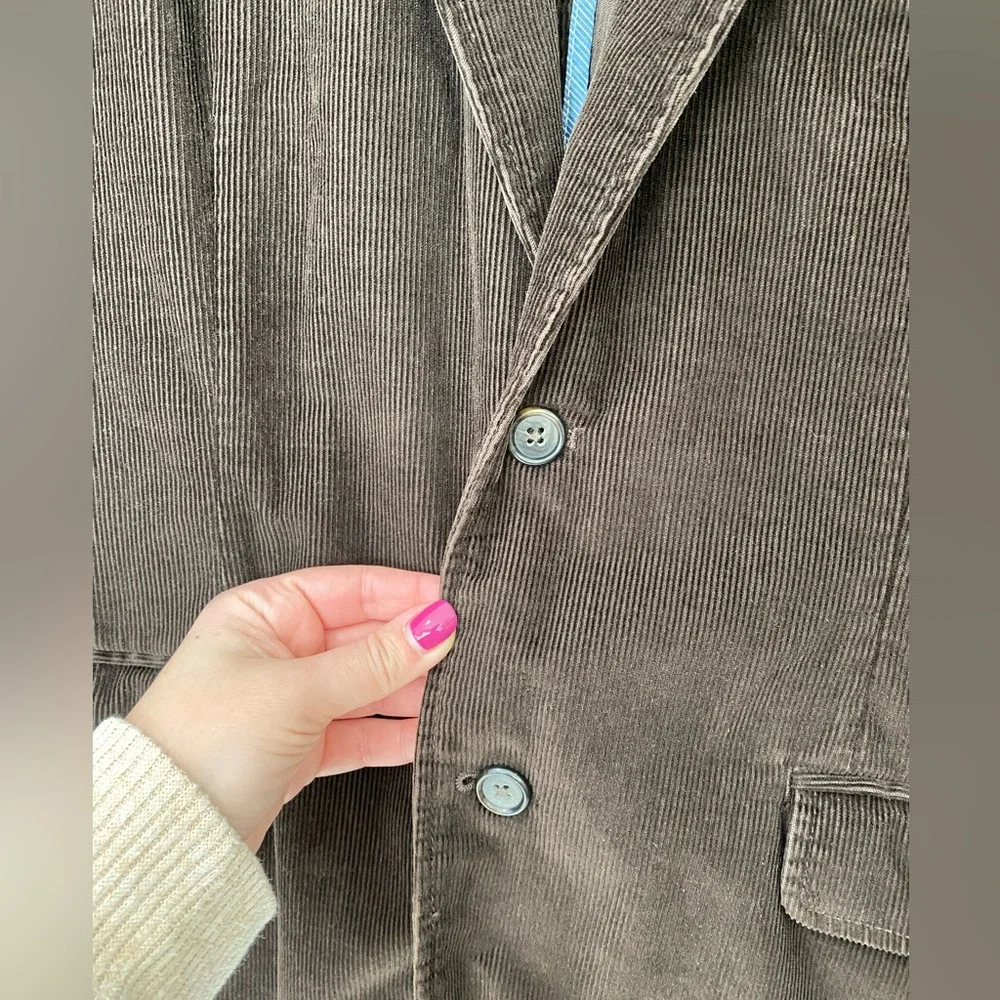 🪵J. Crew Men’s Vintage Brown Corduroy Blazer, Large🪵